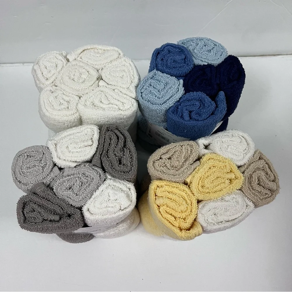 4 packs bundle the big one set Of 6 washcloths